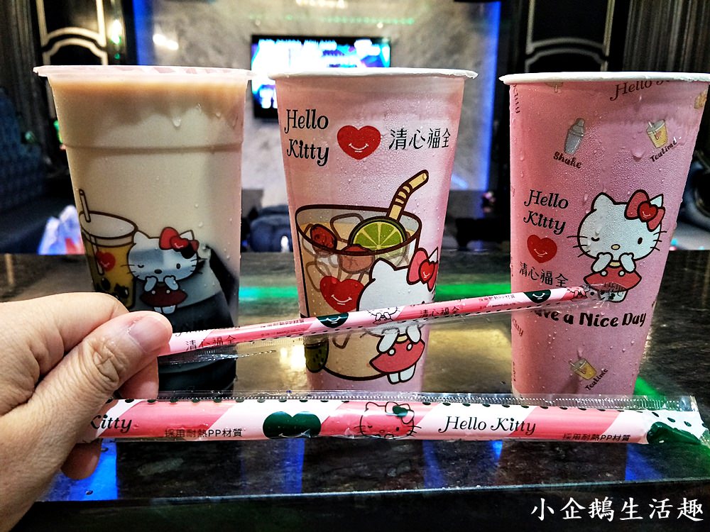 清心福全kitty瘋｜kitty迷注意 超可愛的HelloKitty在清心出沒啦 清心kitty限定手搖飲料