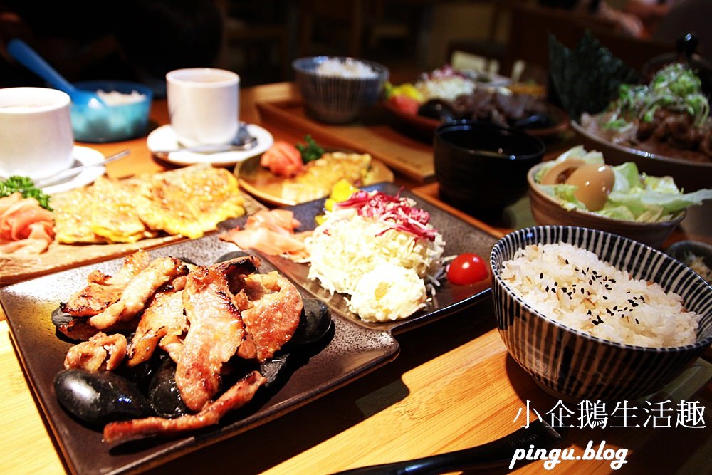 台中西屯美食｜備長日本燒肉定食專賣店：燒肉新時尚 白飯 高麗菜絲 味噌湯 無限續點