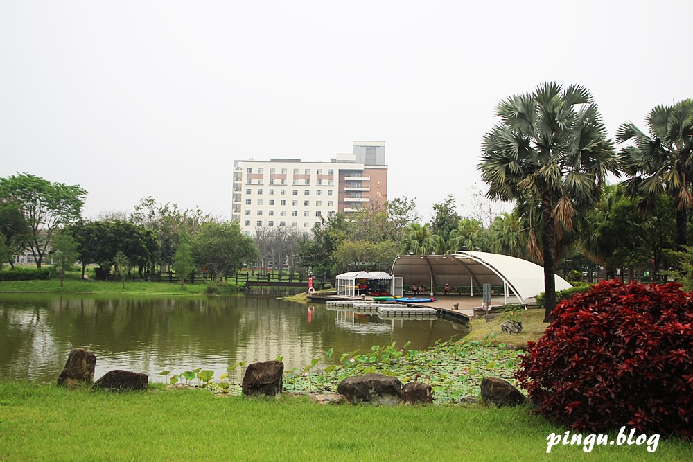 明道大學｜彰化景點：夢幻的IG打卡校園 落羽松/採果/獨木舟/攀岩/漆彈 南彰化一日遊好好玩