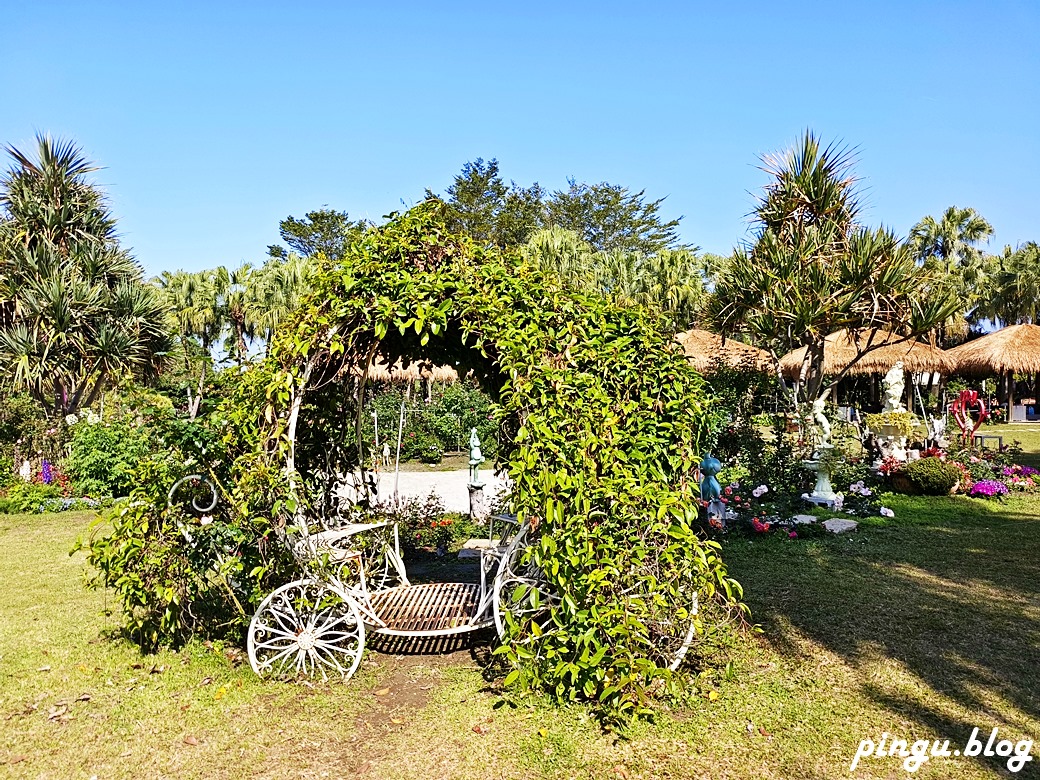 雅聞峇里海岸觀光工廠｜雲林斗六親子景點 峇里島茅草屋沙灘南洋風情 玫瑰季浪漫打卡景點