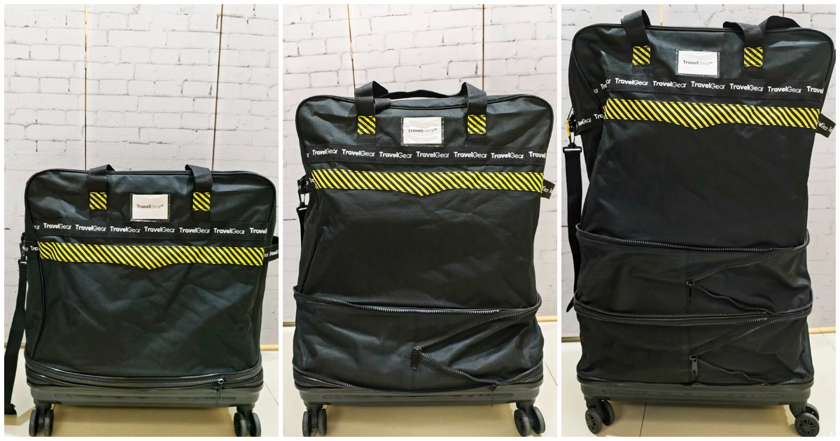 TRAVEL GEAR三層擴充旅行包｜超狂容量魔術師 從72L變身132L 一袋就能搞定全行程